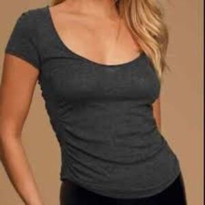 Free People Sonnet Side Gathered T-Shirt